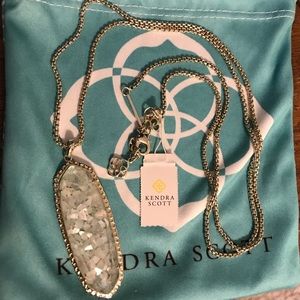 White flake and gold Kendra Scott w/tags